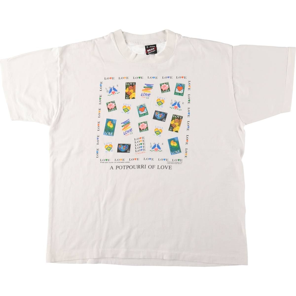 古着 90年代 フルーツオブザルーム FRUIT OF THE LOOM BEST プリントTシャツ USA製 メンズXL相当 ヴィンテージ/eaa563822