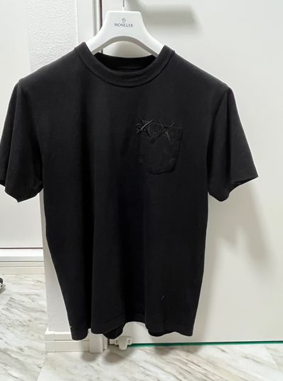 sacai KAWS Embroidery T-Shirt "Black"