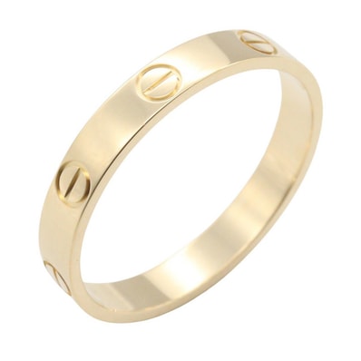 カルティエ CARTIER ミニラブリング リング・指輪 ジュエリー K18(イエローゴールド) メンズ レディース ゴールド系 B4085000 【中古】