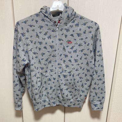 Supreme Small Box Zip Up Hooded Sweatshirt "Flowers"