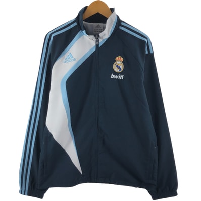 古着 00年代 アディダス adidas LA LIGA ラ リーガ REAL MADRID レアル マドリード ウインドブレーカー メンズM相当/eaa520940