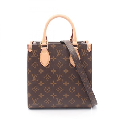 ルイ・ヴィトン LOUIS VUITTON サックプラBB モノグラム 2WAY ハンドバッグ バッグ PVCコーティングキャンバス レザー モノグラム レディース ブラウン系 M45847 【中古】