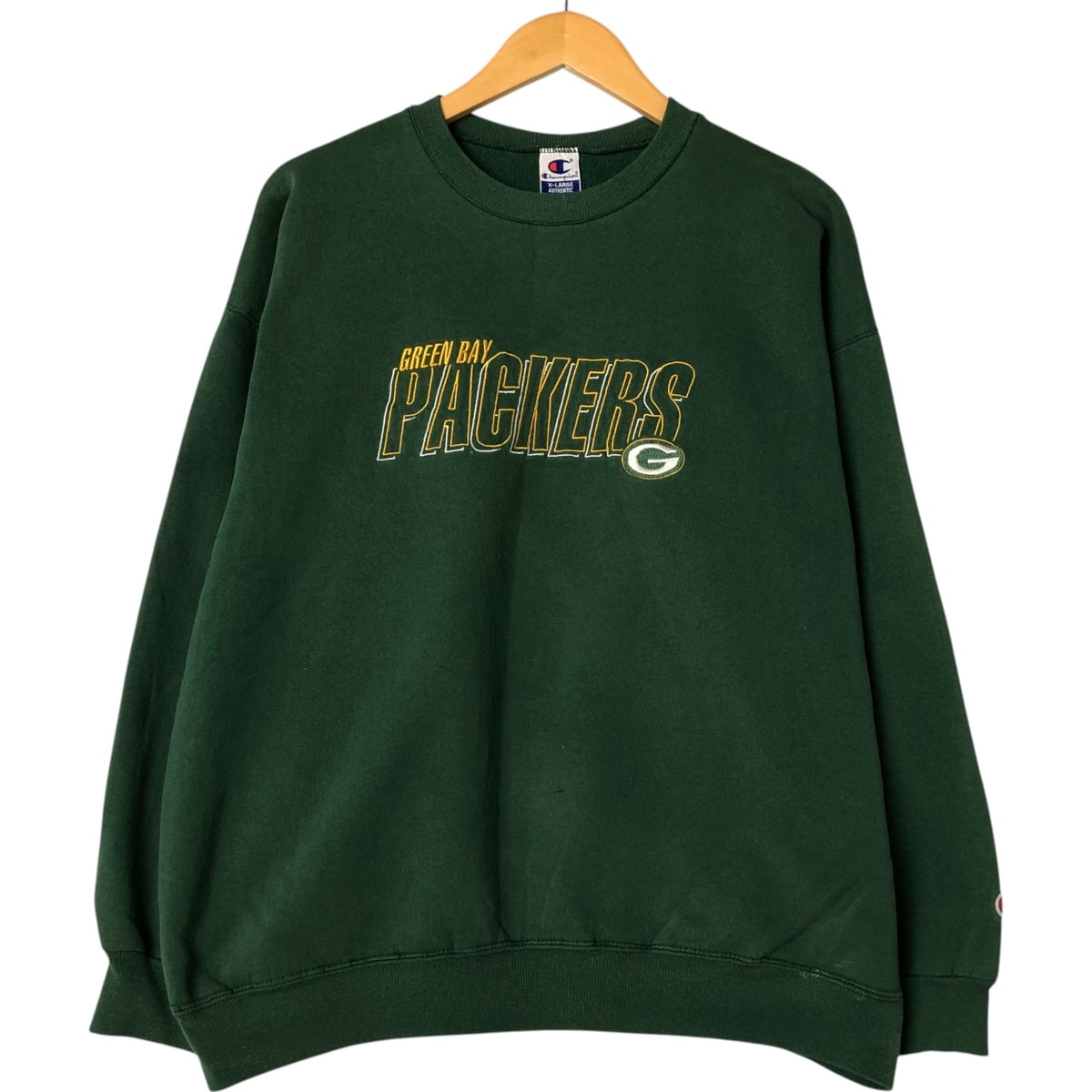 古着 90年代 チャンピオン Champion NFL GREEN BAY PACKERS グリーンベイパッカーズ ロゴスウェットシャツ トレーナー メンズXL相当 ヴィンテージ/eaa554530