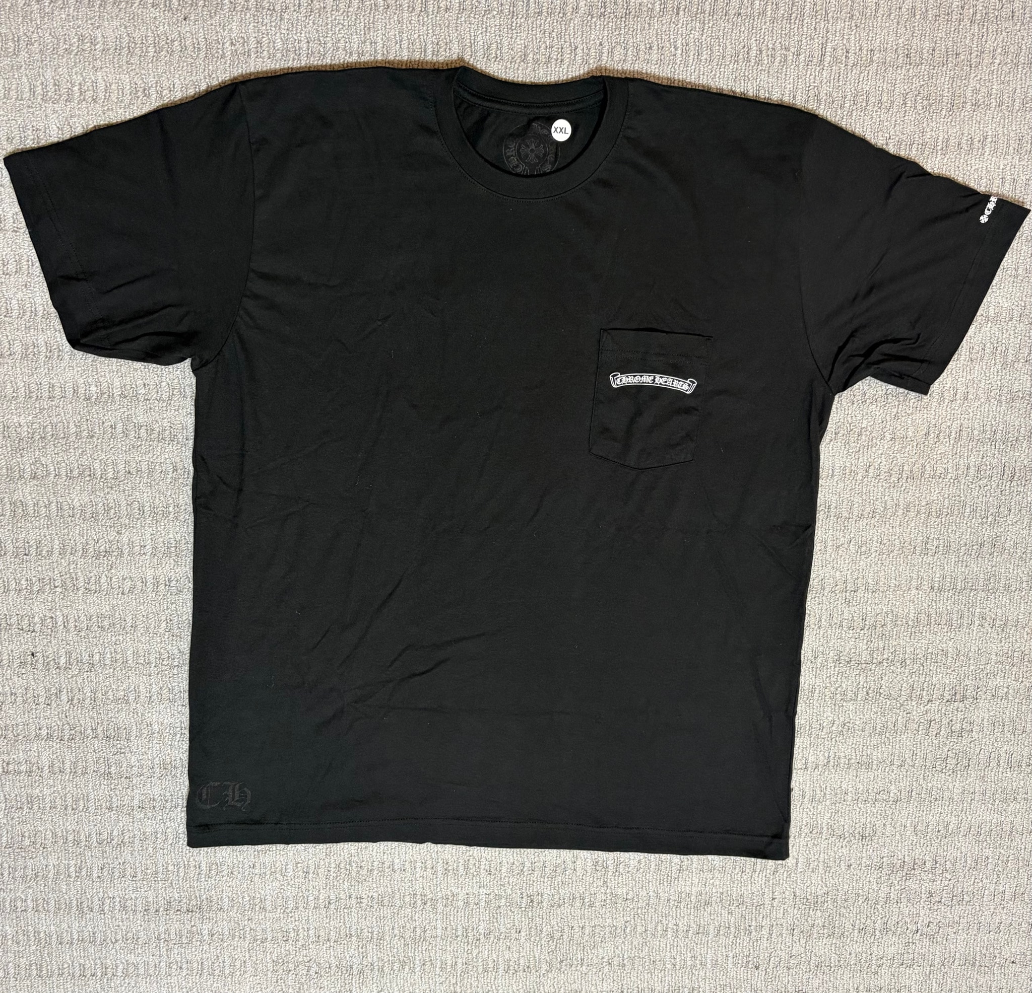Chrome Hearts Scroll Label Print T-Shirt "Black"