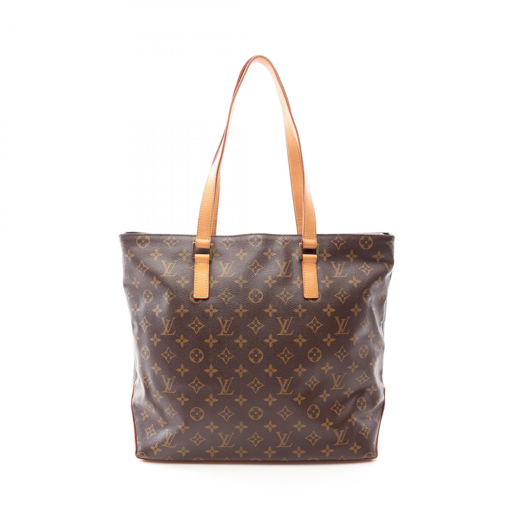 ルイ・ヴィトン LOUIS VUITTON カバメゾ トートバッグ バッグ PVCコーティングキャンバス レザー モノグラム レディース ブラウン系 M51151 【中古】