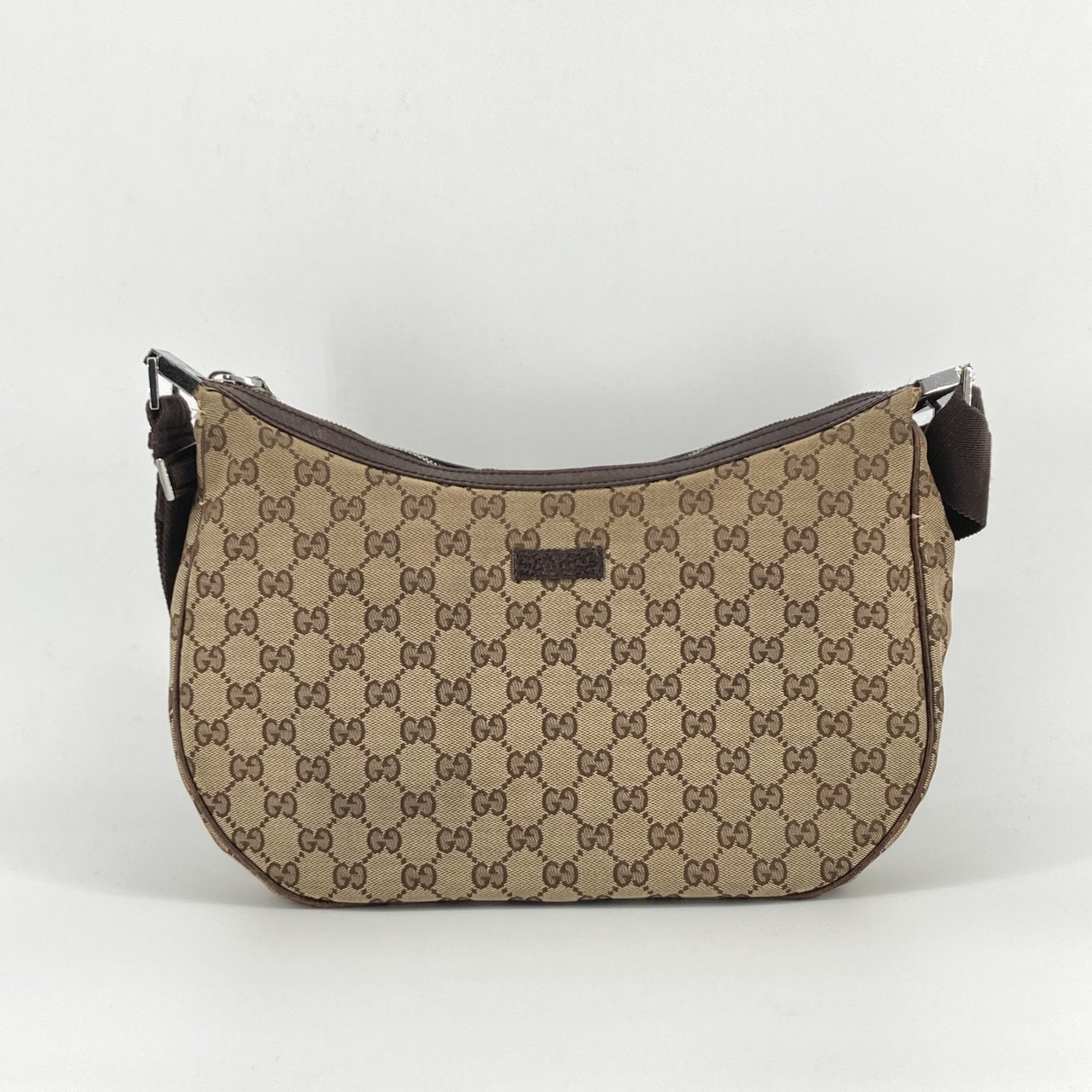 GUCCI(グッチ) GGキャンバス  / レザー 122790 ショルダーバッグ ブラウン