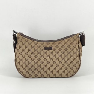 GUCCI(グッチ) GGキャンバス / レザー 122790 ショルダーバッグ ブラウン