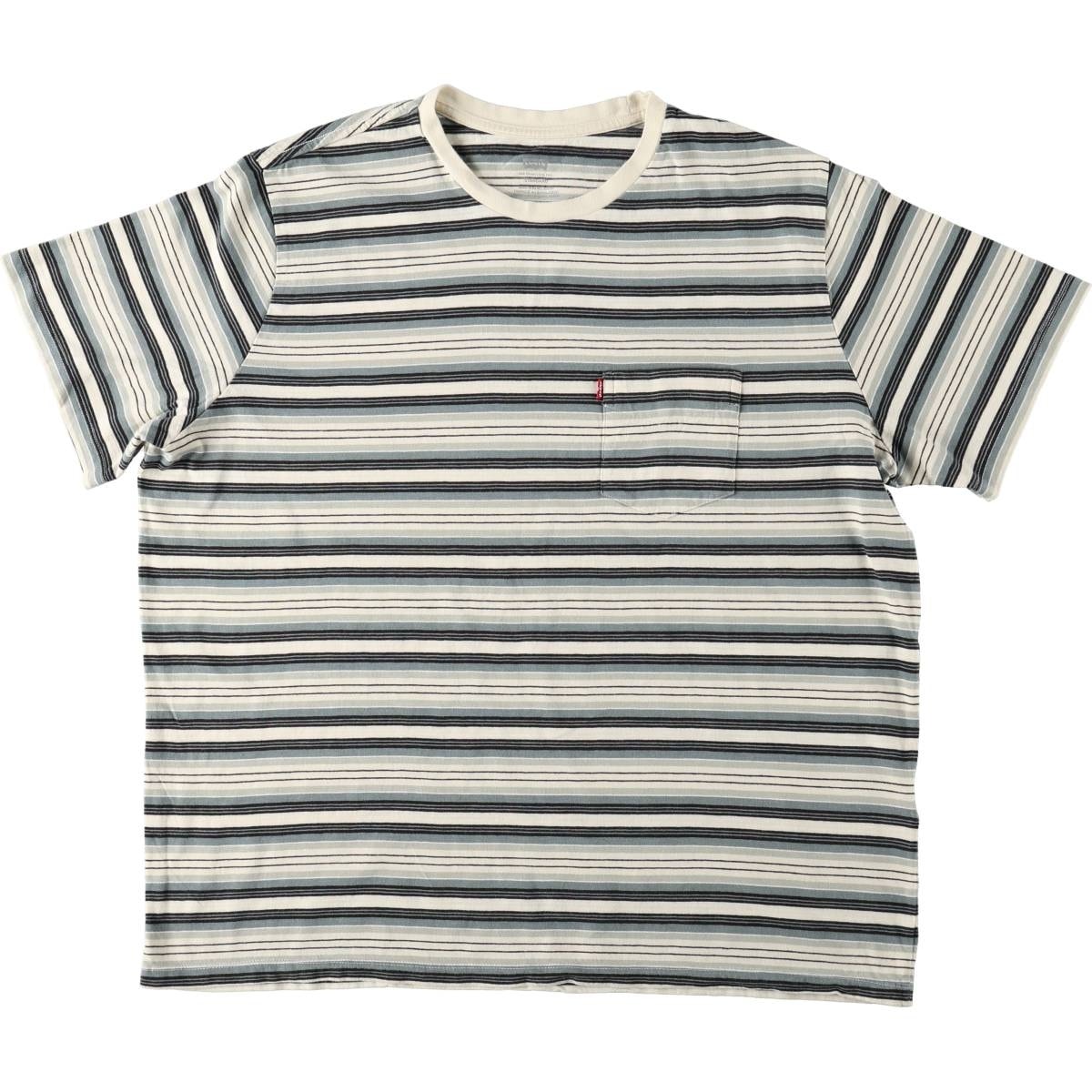 古着 リーバイス Levi's マルチボーダー 半袖 ボーダーTシャツ メンズXL相当/eaa672080