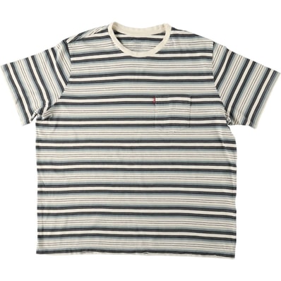 古着 リーバイス Levi's マルチボーダー 半袖 ボーダーTシャツ メンズXL相当/eaa672080