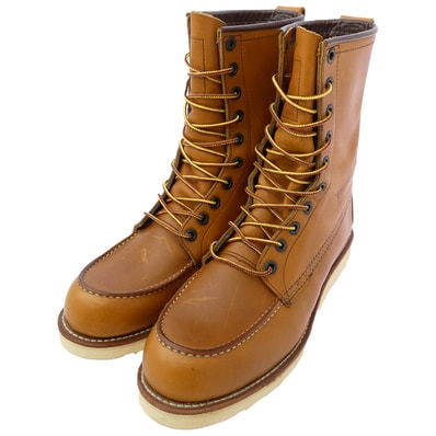 RED WING レッドウィング ブーツ 877 USA製 8-inch Classic Moc Oro Legacy 8インチ クラシックモック オロレガシー レザー ブーツ ライトブラウン系 26.5cm【中古】