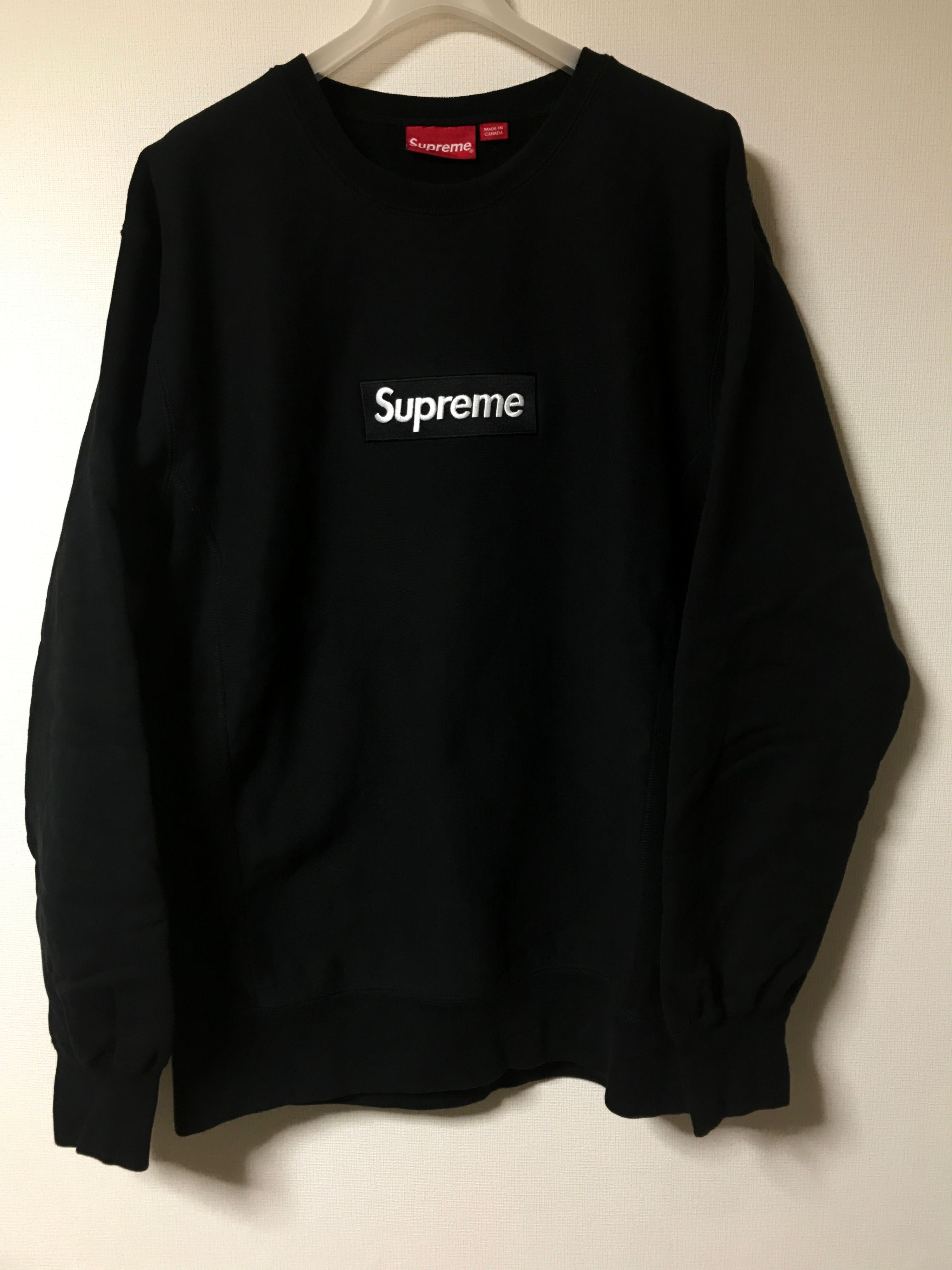 Supreme Box Logo Crewneck Sweatshirt "Black" (18FW)
