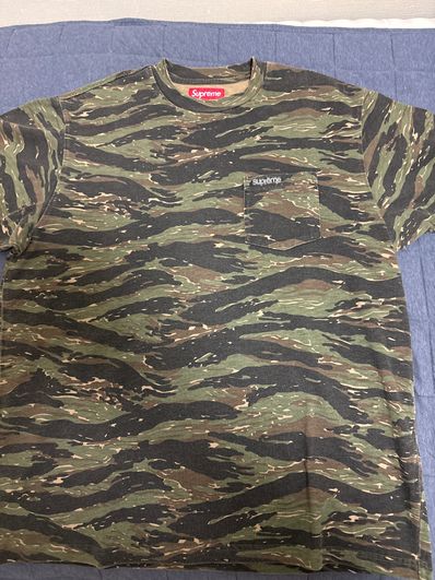 Supreme S/S Pocket Tee "Tiger Camo"(24SS)