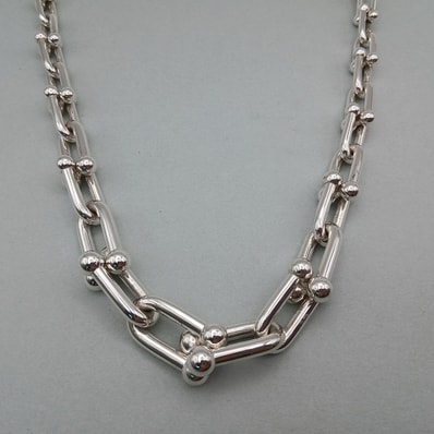 TIFFANY&Co. ティファニー ハードウェア グラジュエイテッド ネックレス ネックレス 60153092 シルバー925 シルバー レディース【中古】