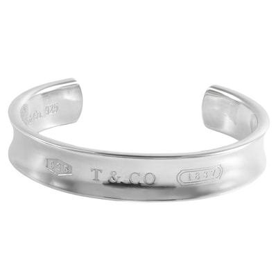 TIFFANY&Co. ティファニー 1837 カフ カフ バングル ブレスレット スターリングシルバー シルバー【中古】