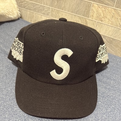 Supreme World Famous S Logo 6-Panel "Black"