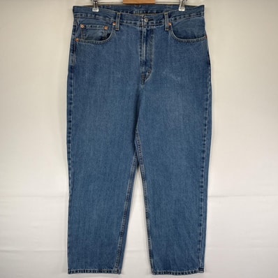 古着 リーバイス Levi's デニムパンツ 550 テーパード 大きいサイズ ジーンズ ジーパン 5ポケット 長ズボン w38 L31 ブルー メンズ