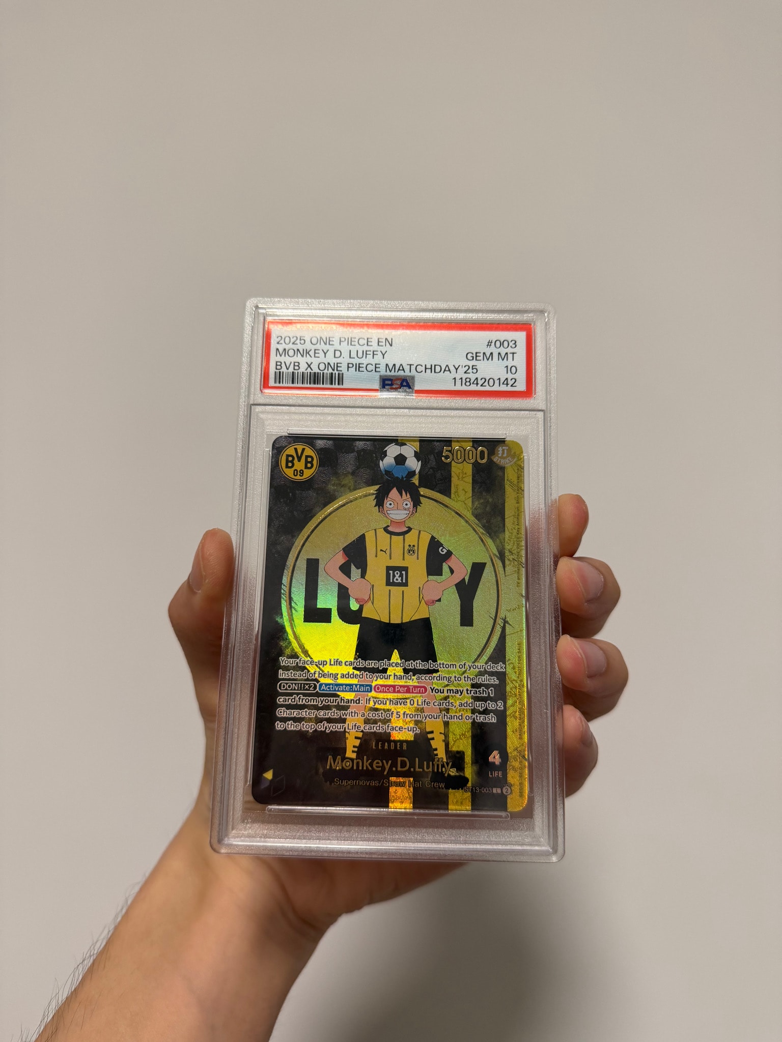 モンキー・D・ルフィ L [ST13-003]【英語版】(プロモーションカード「ボルシアドルトムント × ONE PIECE マッチデー 2025」)