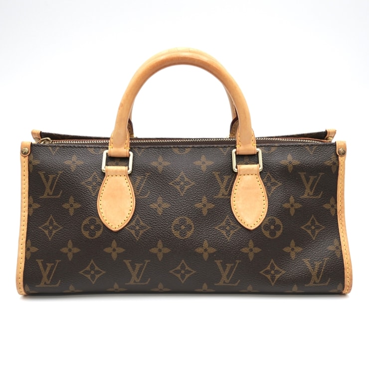 LOUIS VUITTON(ルイ・ヴィトン)ポパンクール M40009 ヴィンテージ ハンドバッグ モノグラム キャンバス ブラウン ヌメ革 レディース【中古】