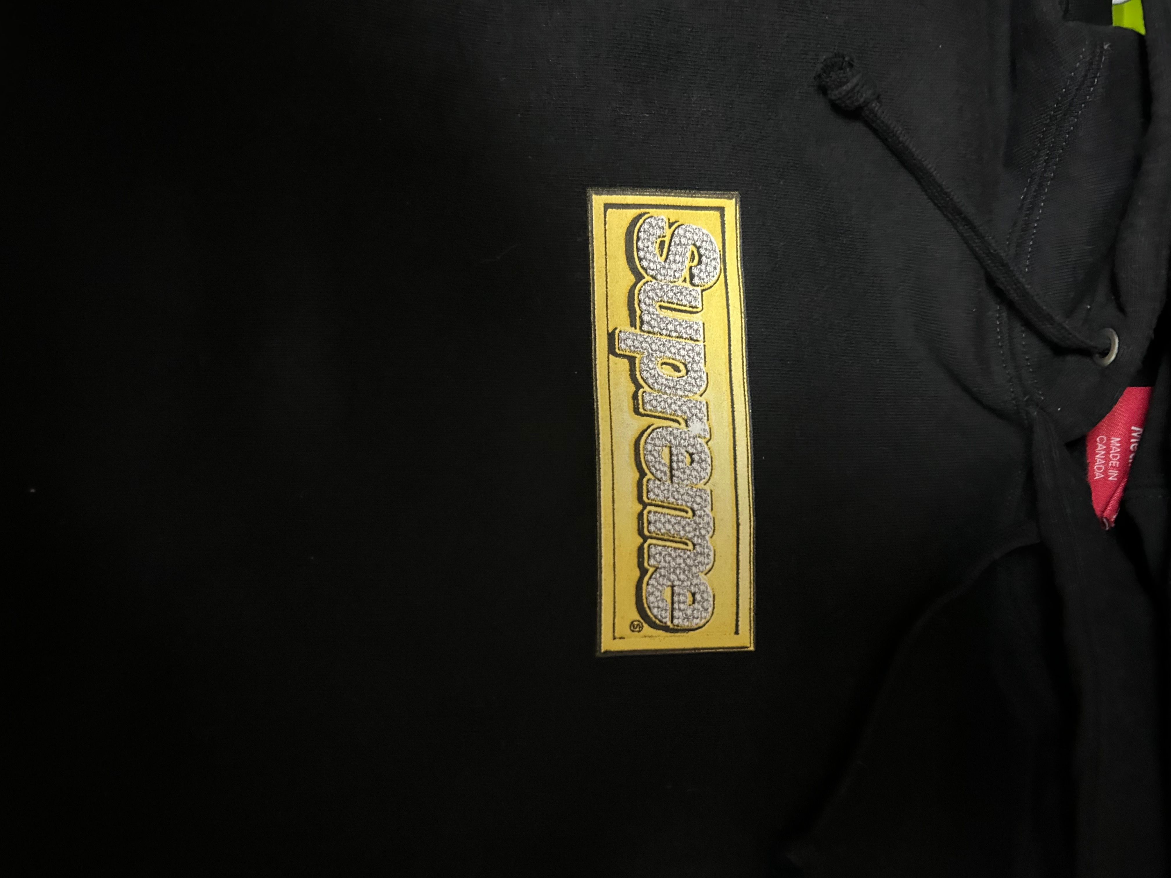 Supreme Bling Box Logo Hooded Sweatshirt "Black"