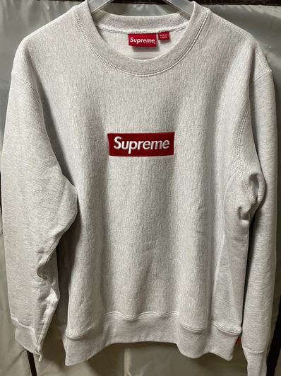 Supreme Box Logo Crewneck Sweatshirt "Ash Grey" (18FW)