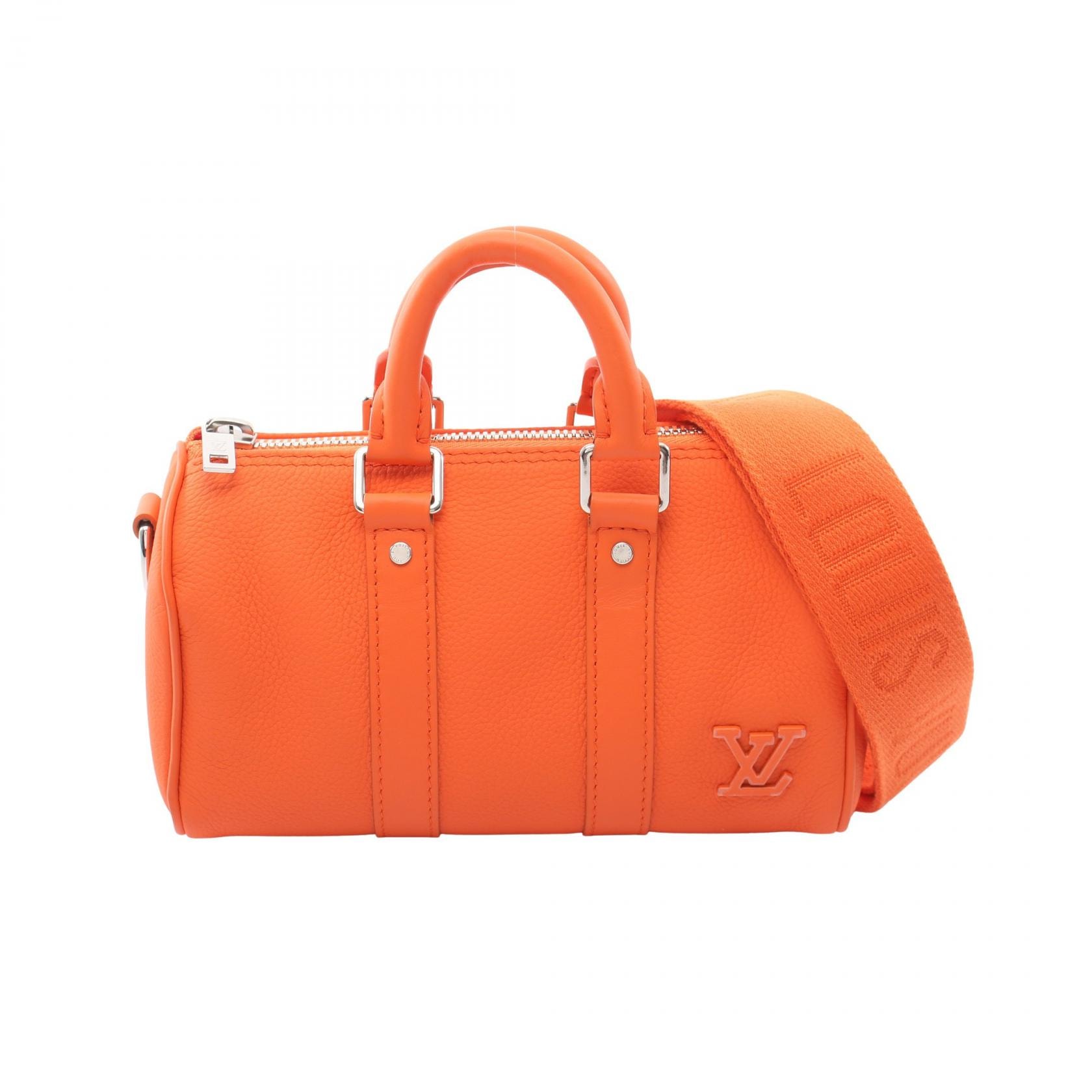 ルイ・ヴィトン LOUIS VUITTON キーポルXS LVアエログラム 2WAY ハンドバッグ バッグ レザー メンズ レッド系 M81004 【中古】