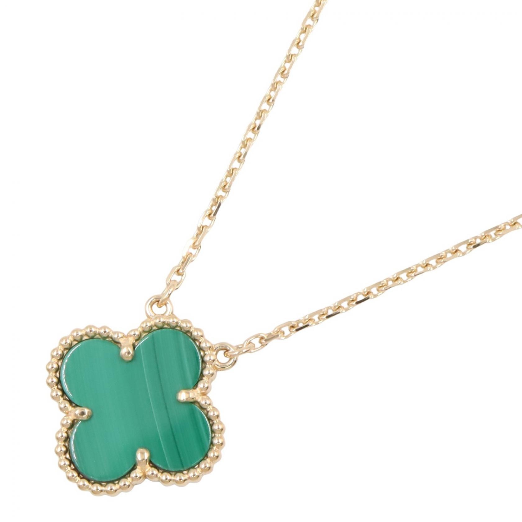 ヴァンクリーフ&アーペル Van Cleef & Arpels ヴィンテージアルハンブラ マラカイト ネックレス ネックレス ジュエリー K18(イエローゴールド) マラカイト レディース ゴールド系 / グリーン系 【中古】