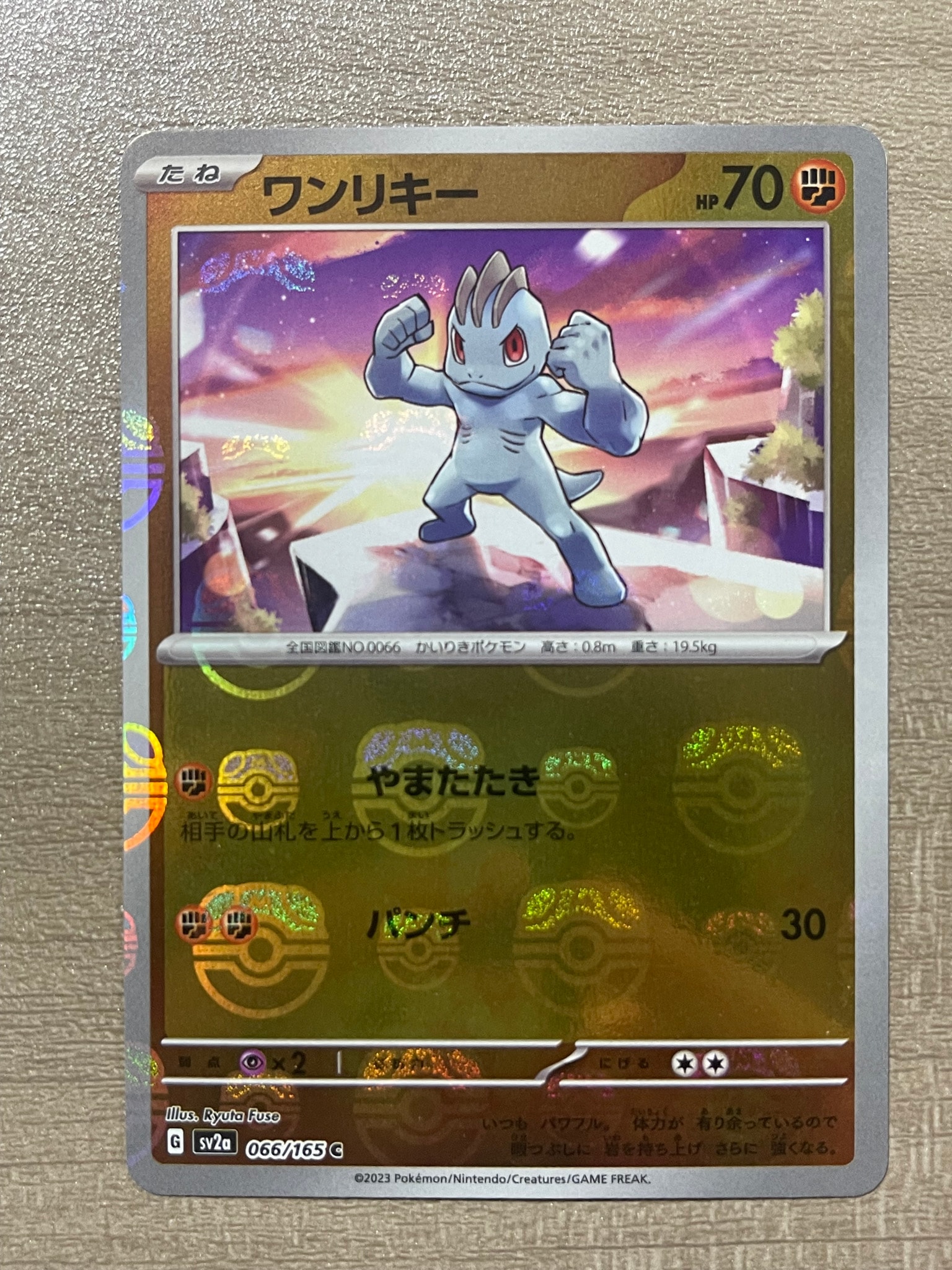 ワンリキー C: マスターボールミラー[SV2a 066/165](強化拡張パック「ポケモンカード151」)