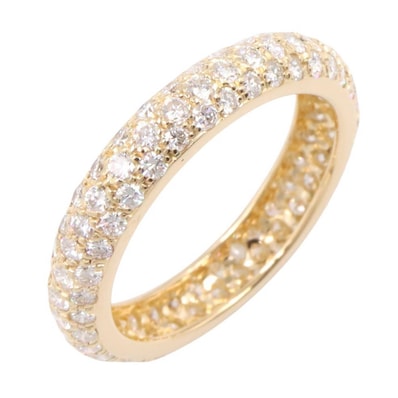 カルティエ CARTIER エタンセル ドゥカルティエ フルダイヤ リング リング・指輪 ジュエリー K18(イエローゴールド) ダイヤモンド レディース ゴールド系 / クリア系 B4087052 【中古】