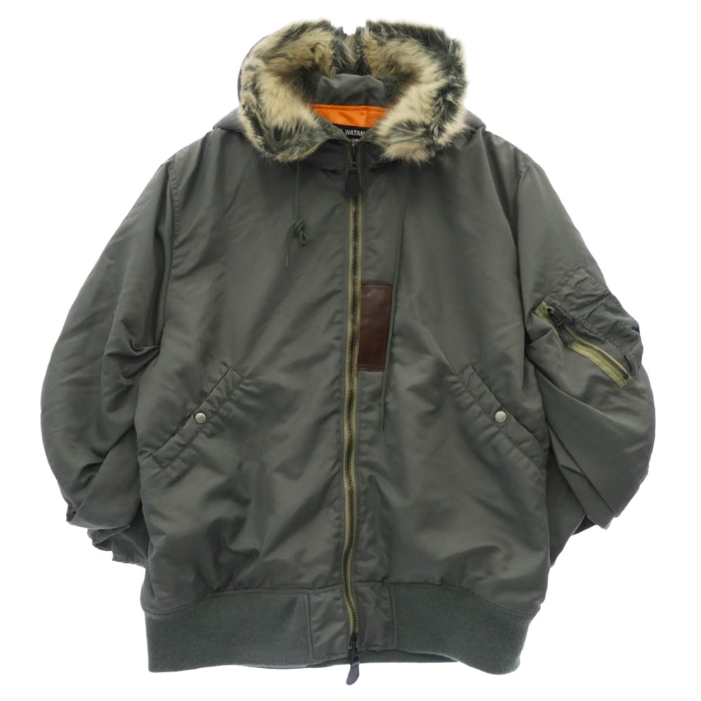 JUNYA WATANABE COMME des GARCONS ジュンヤワタナベコムデギャルソン ジャケット JB-J003 MA-1 ボンバー ミリタリー ジャケット カーキ系 S【中古】