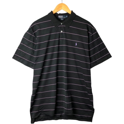 古着 ラルフローレン Ralph Lauren POLO by Ralph Lauren 半袖 ボーダー ポロシャツ メンズXL相当/eaa572806