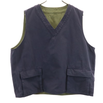 AVIREX アヴィレックス リバーシブル ベスト M ネイビー