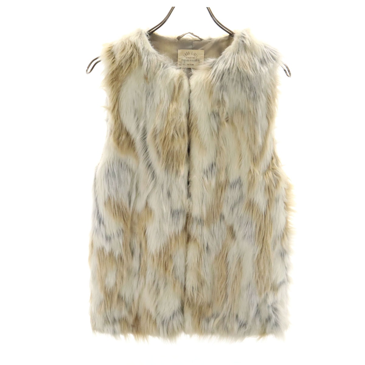 ZARA ザラ ファーベスト 13/14 ベージュ系 GIRLS