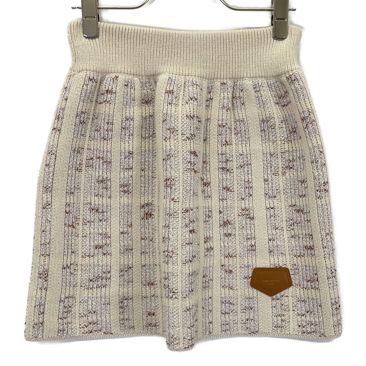 ルイヴィトン RW242WW MUV FRKZ08 ツイードニット ミニスカート XS