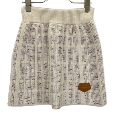 ルイヴィトン RW242WW MUV FRKZ08 ツイードニット ミニスカート XS