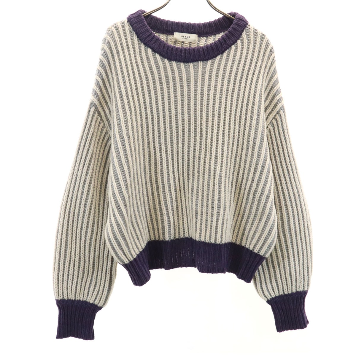 BEAMS HEART ビームスハート 長袖 セーター ホワイト ニット
