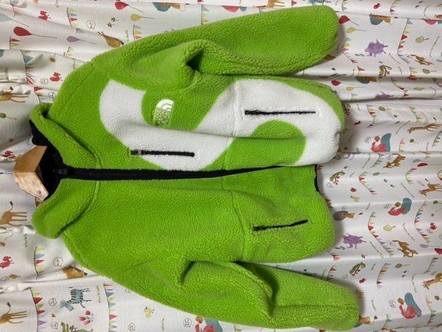 Supreme x The North Face S Logo Hooded Fleece Jacket "Green"