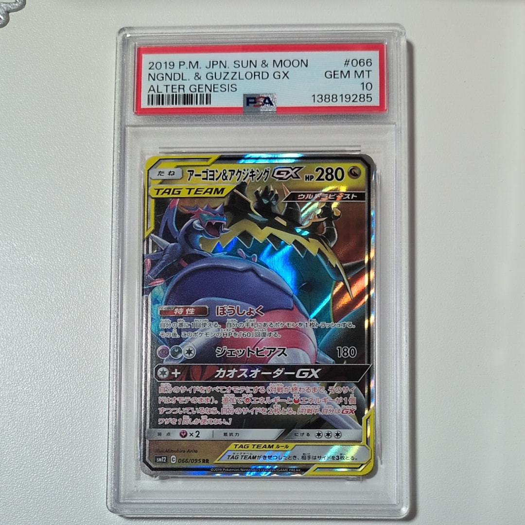 【PSA10】アーゴヨン＆アクジキングGX RR アーゴヨン&アクジキングgx rr psa10 最新ケース 【公式通販】