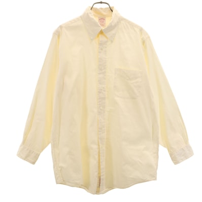 Brooks Brothers ブルックスブラザーズ 長袖 ボタンダウンシャツ 15 1/2-32 生成り