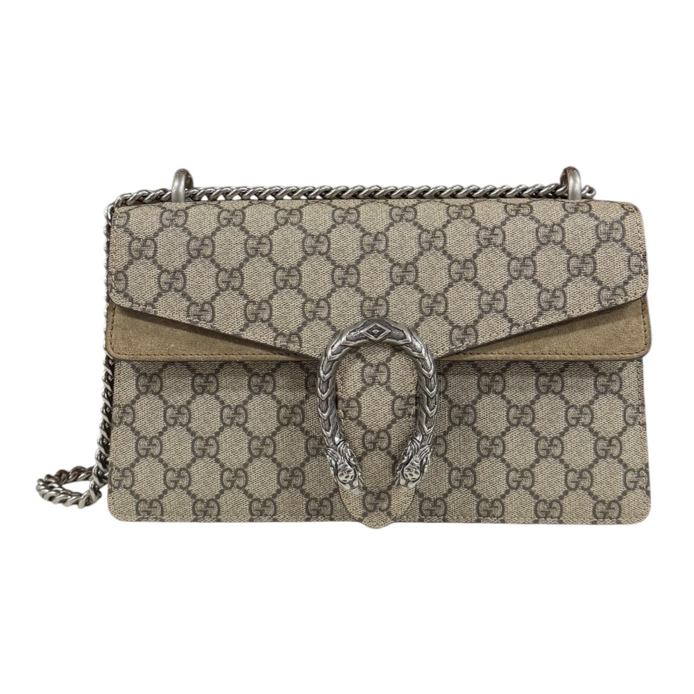 グッチ ディオニュソス ショルダーバッグ GGスプリームキャンバス 400249 ベージュ ユニセックス GUCCI 中古