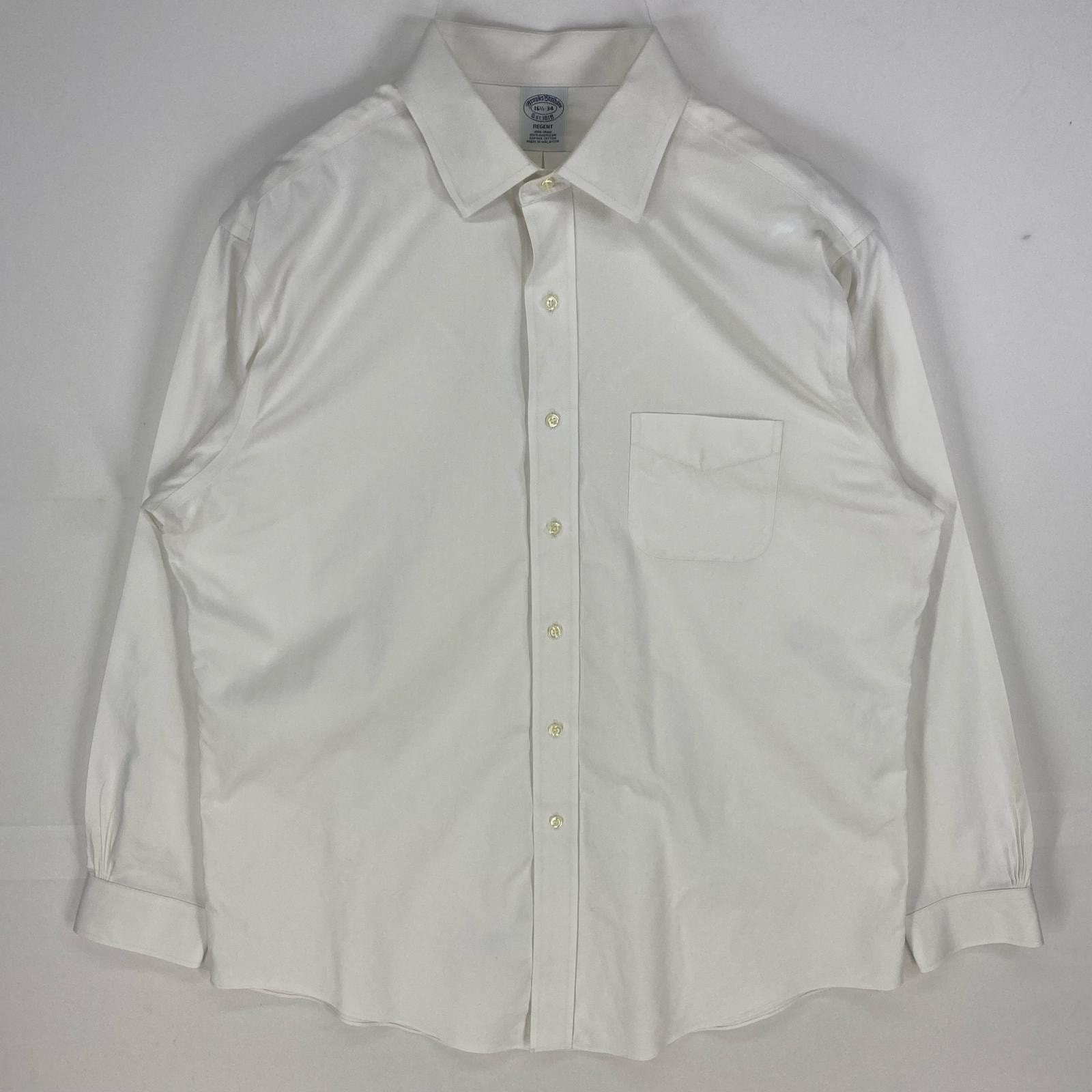 古着 ブルックスブラザーズ Brooks Brothers 長袖シャツ 1818 REGENT ロングスリーブ 16  ホワイト系 メンズ