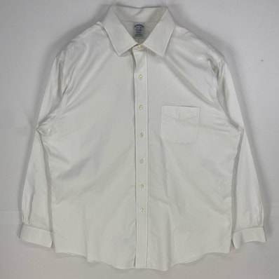 古着 ブルックスブラザーズ Brooks Brothers 長袖シャツ 1818 REGENT ロングスリーブ 16 ホワイト系 メンズ