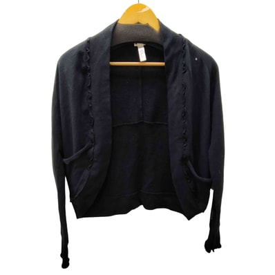 フリルデザインカーディガン 袖ロゴスウェット【1142116045472】