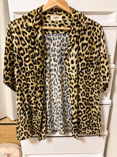 celine レオパードシャツ