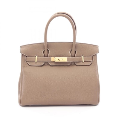 エルメス HERMES バーキン30 ハンドバッグ バッグ レザー トゴ トゴ エトゥープ D刻印(2019年製造) レディース グレー系 【中古】