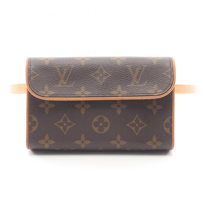 ルイ・ヴィトン LOUIS VUITTON ポシェットフロランティーヌ ウエストバッグ ボディバッグ バッグ PVCコーティングキャンバス レザー モノグラム レディース ブラウン系 M51855 【中古】