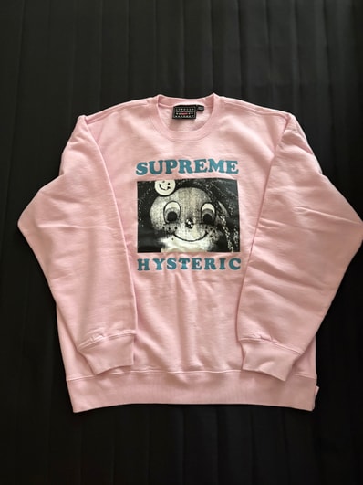 Supreme x HYSTERIC GLAMOUR Crewneck "Pink"