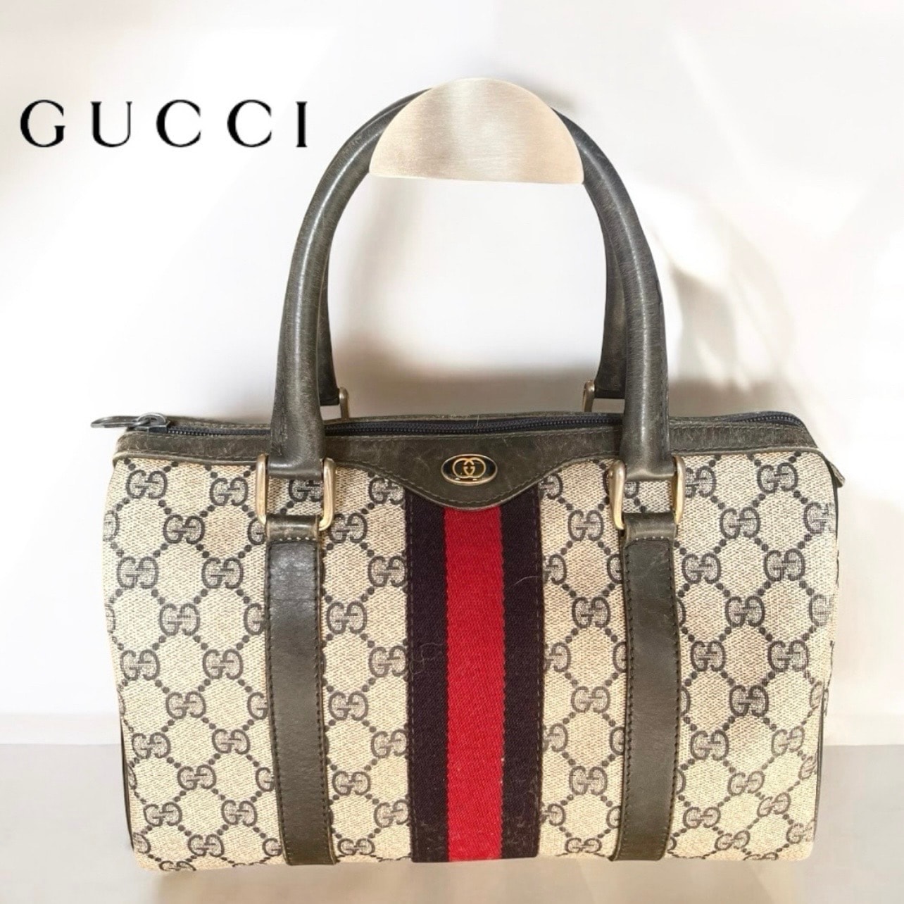 GUCCI グッチ GGシェリーライン ミニボストンバッグ