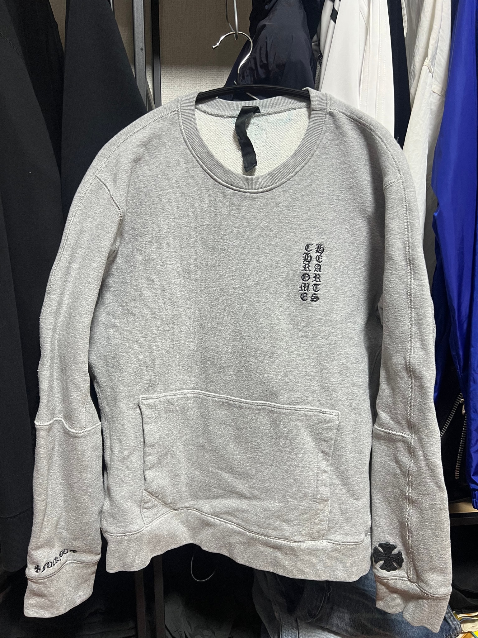 Chrome Hearts Y Not CH Plus Patch Embroidery Sweat "Gray"