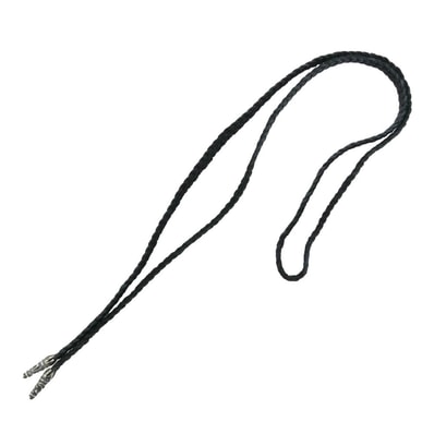 Chrome Hearts LEATHER BRAID "Black/Silver"
