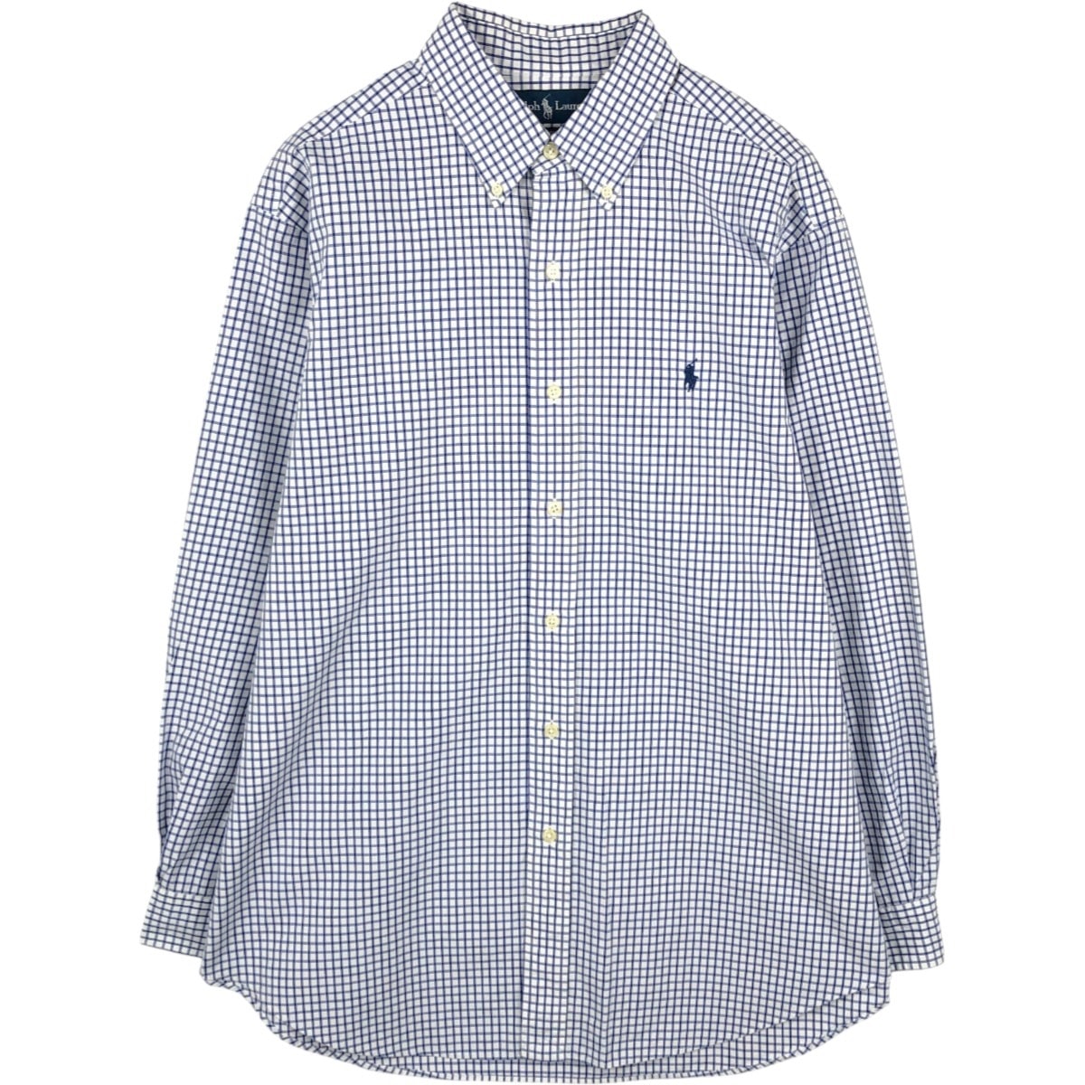 古着 ラルフローレン Ralph Lauren CLASSIC FIT 長袖 ボタンダウンチェックシャツ メンズL相当/eaa677957